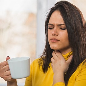 a woman experiencing chronic fatigue due to sleep apnea