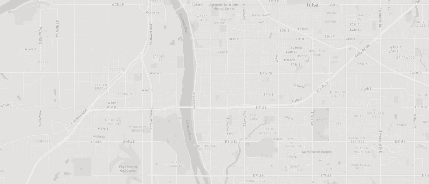 Map showing Tulsa Oklahoma specialty dental office location