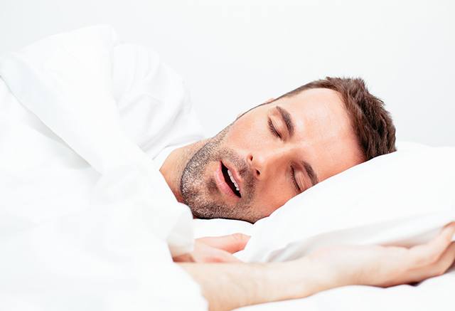 Man with obstructive sleep apnea in Tulsa